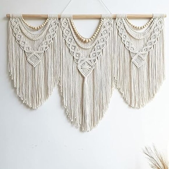 NEW large macrame wall hanging - Boho Tapestry Macrame Wall Decor Art - Picture 10 of 10